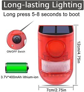 Détecteur de mouvement solaire étanche OEM CE avec alarme flash, dispositif répulsif antiparasitaire pour la protection extérieure des fermes et allées - Product Image 4