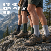 Chaussettes de compression antidérapantes pour hommes - Matière Spandex/Nylon/Coton respirante - Chaussettes de randonnée d'hiver avec logo dessiné à la main