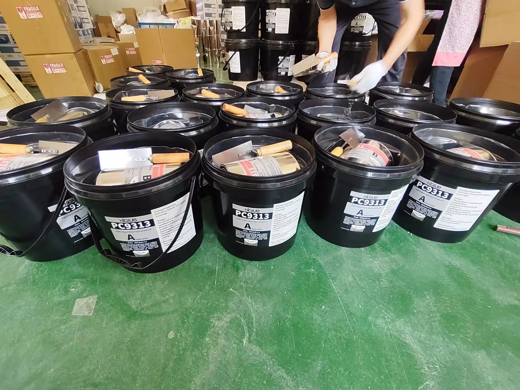Wearing Compound Ceramic-Filled Coating Epoxy Large Particles 2 Component