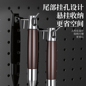 Gancho para carne de acero inoxidable Nyocan de 40-70 cm para asar y cocinar al vapor con mango de madera - Product Image 4