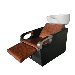 Fauteuil-lit de lavage noir Kisen moderne et économique pour salon de coiffure, prêt à être expédié - Product Image 5