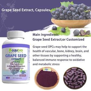 <span class=keywords><strong>Capsules</strong></span> d'extrait de pépins de pamplemousse pour un mode de vie sain GMP établi sans gluten <span class=keywords><strong>Capsules</strong></span> de pépins de raisin conscientes des plantes - Product Image 2