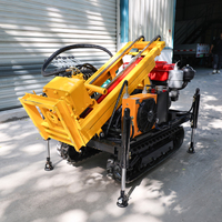Foreuse de puits d'eau sur roues, machine de forage profond, foreuses de puits d'eau portables pour l'analyse des sols