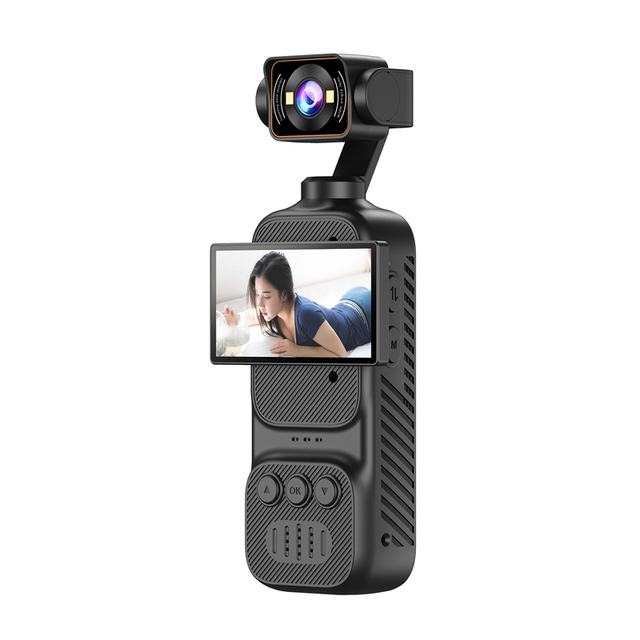 Pocket Vlogging Camera HD Screen Video electronic Motor Axis Stabilization Rotatable screen Tracking handheld gimbal camera