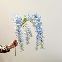 Fleur artificielle de glycine Gleditsia suspendue, arrangement floral pour plafond de salle de mariage, décoration murale pour la maison