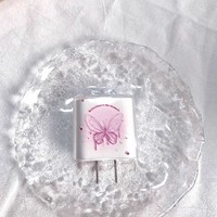 Protector de Cargador para iPhone 18W/20W (EE. UU.), Funda Protectora con Diseño de Mariposa, Enrollador de Cable USB para Apple 12, 13, 11 Pro Max, 14