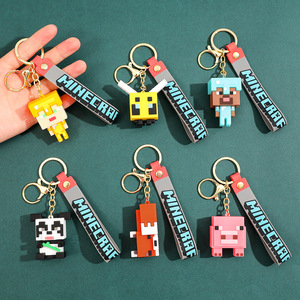 Porte-clés en silicone My Little World, blocs de construction, poupée, <span class=keywords><strong>sac</strong></span> à <span class=keywords><strong>dos</strong></span>, pendentif, vente en gros de petits cadeaux pour chaîne de voiture - Product Image 5