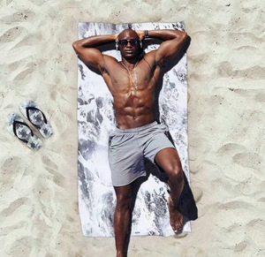 Vòng Tròn Tùy Chỉnh In Khô Nhanh Mềm Trọng Lượng Nhẹ Luxury Sand Miễn Phí Tấm Thể Dục Bãi Biển Khăn Với Logo - Product Image 6