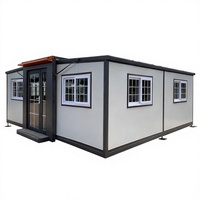 Maison modulaire personnalisée en conteneur, maison préfabriquée miniature, panneau sandwich, maison portable pour usage résidentiel en villa