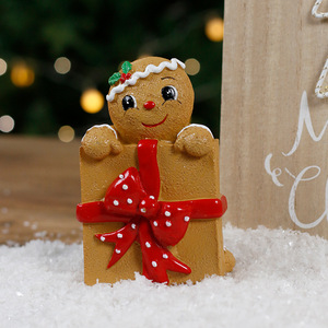 New Year Resin <b>Hanging</b> Ornaments Gingerbread Man Candy Canes Tree <b>Star</b>-High Quality Home Holiday Christmas Decorations in Bags - Product Image 4