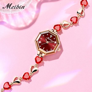 Reloj de Pulsera Octagonal MEIBIN <span class=keywords><strong>1702</strong></span>, Nueva Marca de Alta Gama, Reloj de Cuarzo con Brazalete de Joyería de Lujo Ligero y Popular para Mujer, Venta al por Mayor - Product Image 3