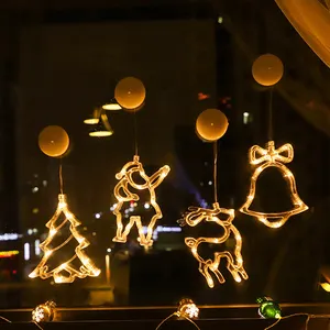 Luce da appendere per finestra Howlighting Festival per feste LED fiocco di neve albero di natale luci di natale