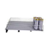 Supermarkt Getränke kühler Display Box Kunststoff Rolling Rack Drücker mit Flasche Organizer Regal