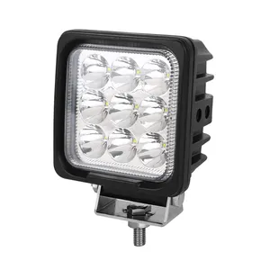 Alat Penyemprot Traktor Pertanian Persegi, Lampu Kerja Lampu Sorot Biru Led 12V 24V 4 Inci 27W