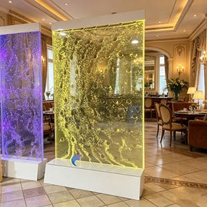 Modern LED Water Bubble Wall Fountain Decorative <b>Screen</b> for Commercial Restaurant Interior Design - Product Image 4