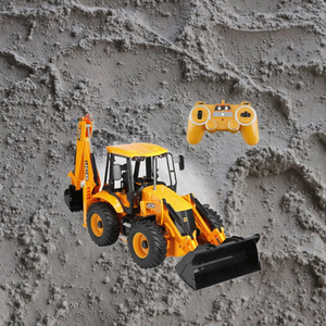Double E E589 Excavatrice <span class=keywords><strong>RC</strong></span> 1/20 2.4G 11CH Voitures télécommandées Camions Chargeuse rétro-excavatrice Lumière Son Camion de chantier Modèle JCB - Product Image 2