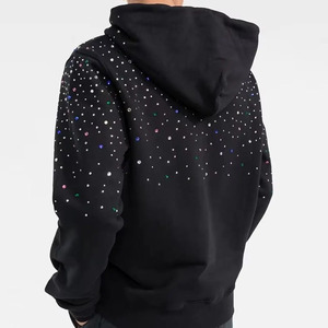 New Arrival <b>Pullover</b> <b>Men</b> Rhinestone Hoodies Basics Cotton Blended Premium Quality Latest Design <b>Mens</b> Rhinestone Hoodies For Sale - Product Image 6
