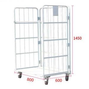 उच्च गुणवत्ता लोकप्रिय अनुकूलित कपड़े धोने रोल पिंजरे 3 पक्षीय रोल पिंजरे के लिए रोल कंटेनर रसद - Product Image 3