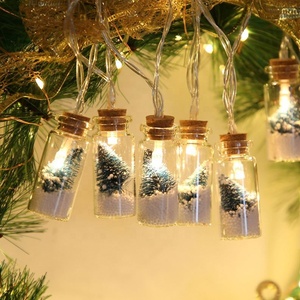 Botella de los deseos LED luces de Navidad Cadena de luces de árbol Modelo de batería Habitación de vacaciones Decoración interior al aire libre Cadena de luz - Product Image 2