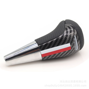 Toyota Highlander Carbon Fiber <b>Gear</b> <b>Knob</b> Black Perforated Leather Ergonomic Shift <b>Knob</b> For Toyota Tacoma Tundra - Product Image 5