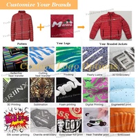 Vestes matelassées légères pour hommes avec logo personnalisé, capuche amovible, imperméables, isolées, pour l'extérieur, vestes d'hiver matelassées pour hommes