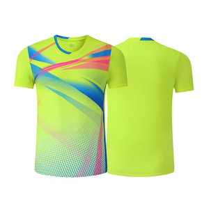 Vente chaude 100% Polyester Tissu Sublimé Formation Courir Blanc Respirant Séchage Rapide Maillot De Tennis - Product Image 2