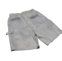 Shorts cargo vert olive pour homme, taille mi-haute, cordon de serrage, en toile, style décontracté avec poches, respirant