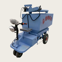 Camion d'alimentation électrique automatique à trois roues pour les fermes porcines, chariot d'alimentation électrique pour élevages