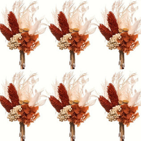 Mini Bouquet de Pivoines Séchées et de Gypsophiles – Vente Chaude en Gros Usine – Magnifique Bouquet de Fleurs Séchées Naturelles avec Cadeau de Mariage