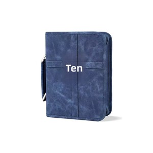 Funda para <span class=keywords><strong>Biblia</strong></span> de Cuero de Búfalo con Grabado de Cruz, Logotipo Personalizado, Bolsillo con Cremallera, Varios Tamaños, Hecha a Mano, Estuche de Viaje para Cristianos - Product Image 6