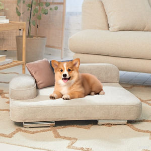 Umwelt freundliches rechteckiges Haustier Nest und Zwinger Hundes ofa Bett Stoff Nest Bett mit Karton Verpackung mit verchromten Beinen - Product Image 2