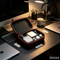 Étui de rangement portable étanche pour accessoires électroniques, fermeture éclair, étui rigide en EVA pour batterie externe