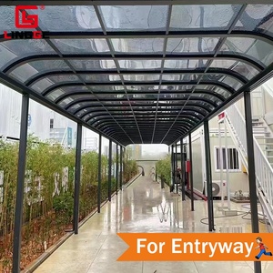 <span class=keywords><strong>Toldo</strong></span> resistente a la lluvia, <span class=keywords><strong>toldo</strong></span> <span class=keywords><strong>recto</strong></span> de tipo dosel con columna, cubierta de Patio, de policarbonato - Product Image 4