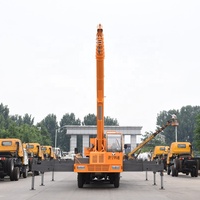 Grue mobile STSQ20D 20 tonnes à flèche télescopique droite, moteur diesel Cummins, engrenage/moteur Liyuan, moment de charge élevé
