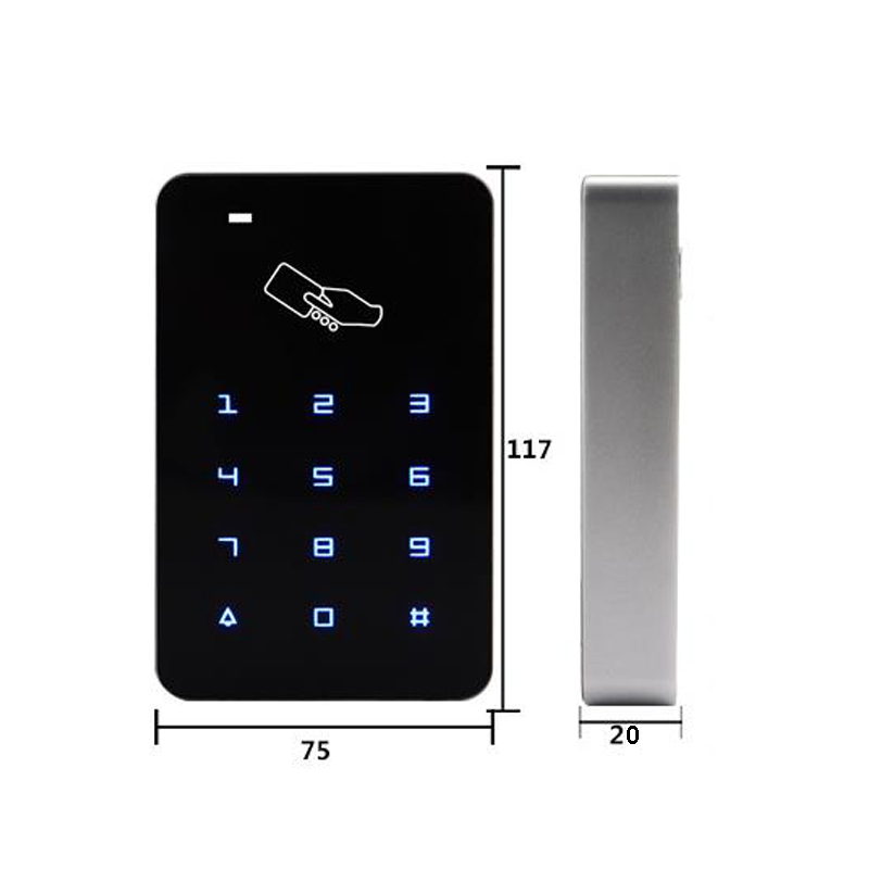 Factory Swipe 125khz Card Door Entrance System Standalone Touch Keypad Wiegand Rfid Embedded Access Control · image 2