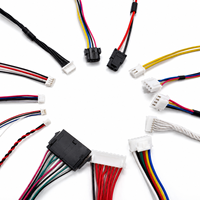 Kabel Rakitan Harness Konduktor Tembaga Kompatibel Molex 1.25 2.0 2.54 3.0 3.96mm Pitch 1 2 3 4 5 6 7 8 9 Pin OEM Kustom