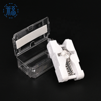 Boîte de montre en plastique injecté en gros, étui de montre antichoc avec insert en mousse, boîte de rangement et d'expédition de montre de luxe avec logo personnalisé