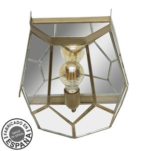 Applique murale 1xE27 en cuir 25x26x16 cm, éclairage décoratif, idéal pour les salons et les espaces intérieurs. - Product Image 1