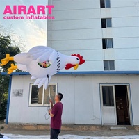 Costume de poulet gonflable volant pour défilé