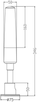ONN-M4S-E prix d'usine Long Arm Spot LED Signal Tower Indicateur d'équipement de lumière Type pliable