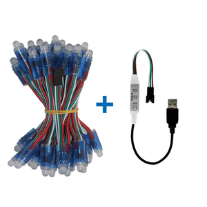 50pcs 풀 컬러 노출 <span class=keywords><strong>RGB</strong></span> 픽셀 방수 IP68 DC5V 12mm WS2811 모듈 픽셀 램프 광고 화면 - Product Image 3