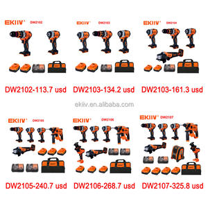 EKIIV set bor palu tanpa sikat nirkabel, set Kombo 20v 21v 18v OEM tanpa kabel - Product Image 2