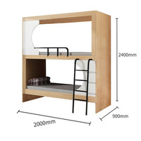 Literas Duraderas para Cuatro Personas, Diseño de Cápsula Espacial, Camas de Dormitorio para Estudiantes, Hoteles y Apartamentos