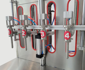 KEFAI a quattro teste verticale Semi automatico bottiglia <span class=keywords><strong>di</strong></span> liquido riempitrice olio <span class=keywords><strong>auto</strong></span>-fluente macchine <span class=keywords><strong>di</strong></span> riempimento - Product Image 3