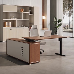 โต๊ะทำงานไฟฟ้าปรับความสูงได้ตามหลักสรีรศาสตร์โต๊ะไม้เวิร์คสเตชั่นสำหรับยืนออกกำลังกาย - Product Image 5