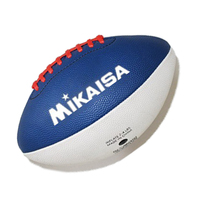 Bola Sepak Bola Amerika PVC Outdoor Ukuran Resmi Desain Jahitan Tahan Lama Warna Blok