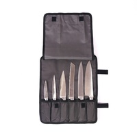 Sac de rangement pour couteaux de chef, robuste et durable, personnalisé, pochette portable pour couverts de cuisine pour 6 couteaux, design personnalisé OEM