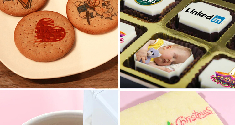 Handheld Full Color Bakery Printer Mini edible printer for cake food chocolate pattern and date printing with edible cartridge