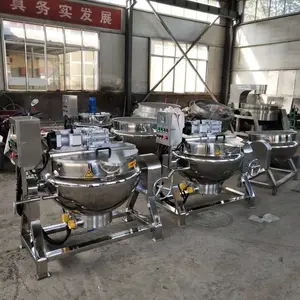 300L Stainless steel Planet Stirring Electric heating industrial Jacketed Cooking Kettle with agitator
