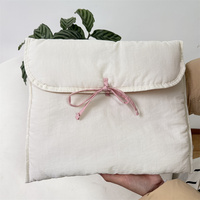 CH vente en gros mignon Portable coton étui pour ordinateur portable pochette avec nœud papillon ordinateur portable stockage